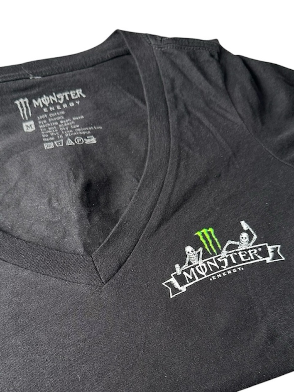 Monster Energy Mi Muerte Loca Sugar Skull Graphic Tee Y2K M - Picture 5 of 7